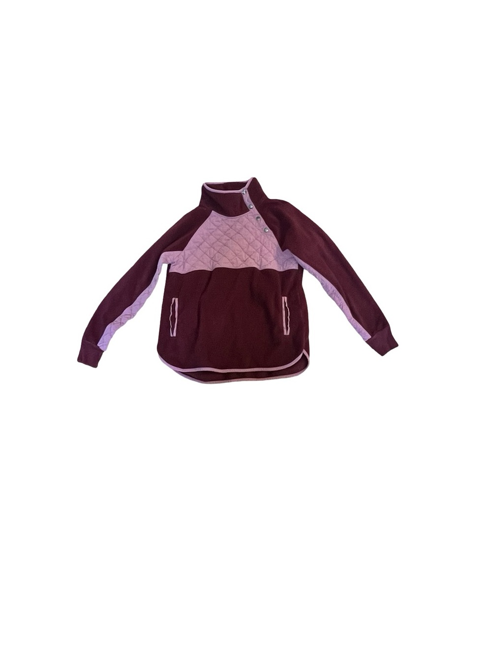 Abercrombie & Fitch Quilted Snap Fleece | Colorblock | Women’s Medium - Picture 2 of 3